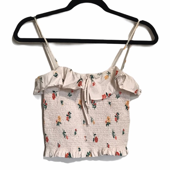 Zara Tops - Zara Smocked Crop Top